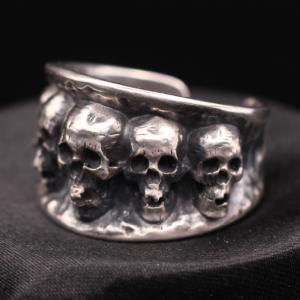 5 Skull Wide Band